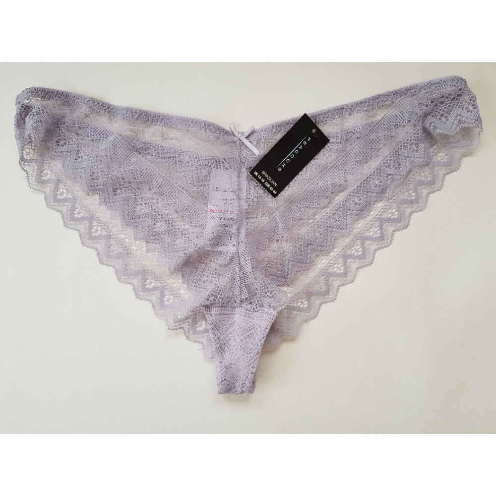 UK Sheer Lace Brazilian Panties